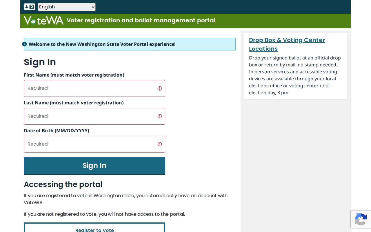 Spokane County people search VoteWA registration lookup