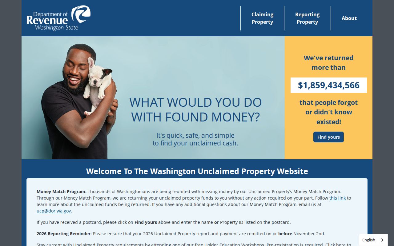 Spokane County people directories unclaimed property name search